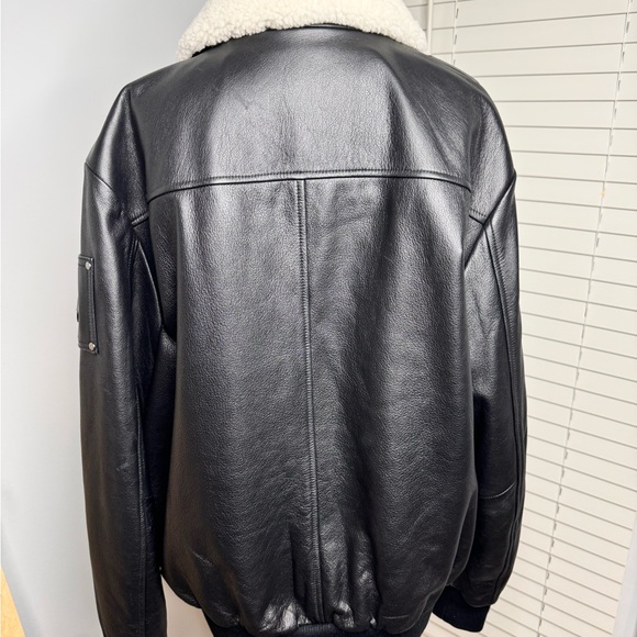 Moose knuckle leather bomber - Picture 5 of 16
